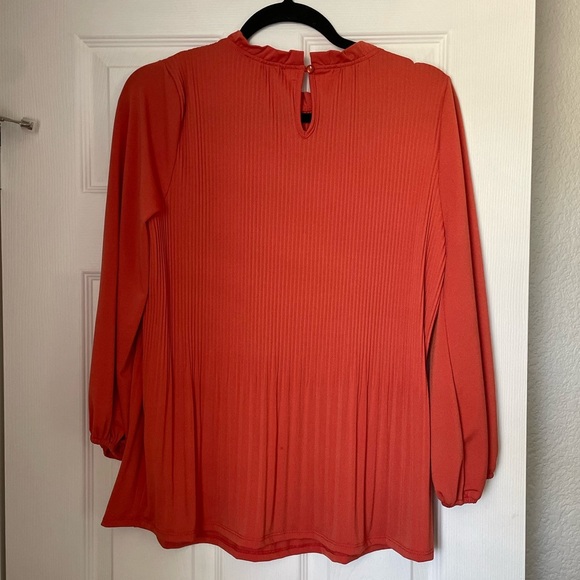 Adrianna Papell Orange Blouse - Picture 2 of 6